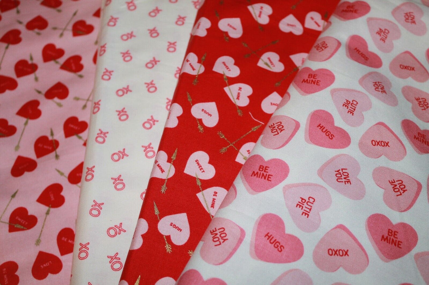 Sweetheart Valentine Quilt Fabric by My Mind’s Eye for Riley Blake - 43” Wide, 1-Yard Continuous Cuts, Perfect for Sewing, Crafts & DIY Projects