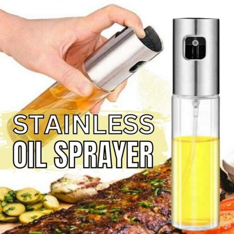 Olive Oil Sprayer Dispenser Mister for Cooking & BBQ - Glass Bottle for Oil, Vinegar, Soy Sauce, Salad, Grilling, Air Fryer & Frying - Easy to Use 