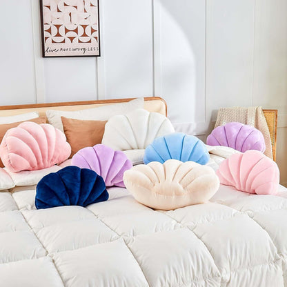 Uvvyui Beige Seashell Decorative Throw Pillow, Soft Small-13X10 Inch,