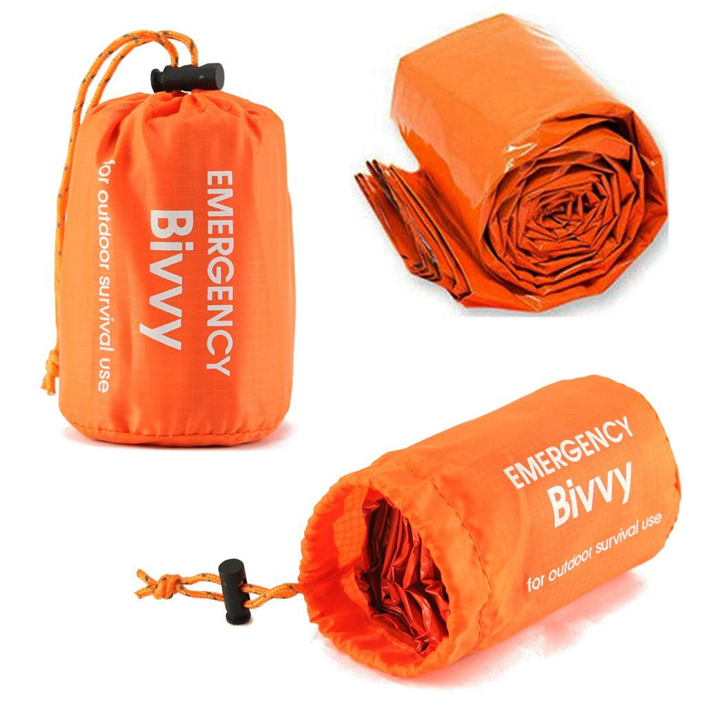 Camping Thermal Sleeping Bag Emergency Survival Hiking Blanket Gear Kit Outdoor