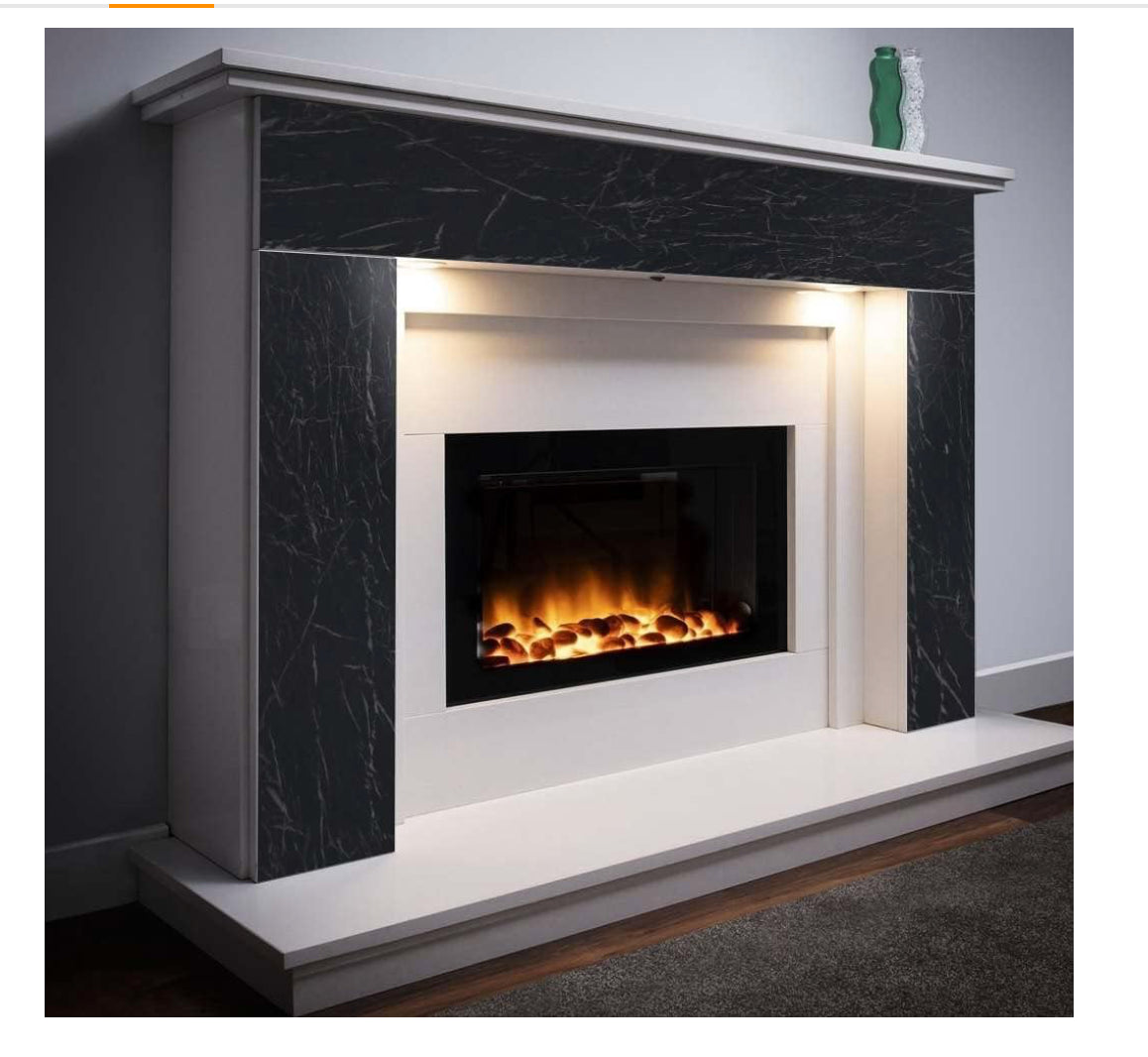 Arthome Black Marble Wallpaper,17"X