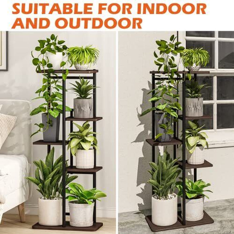 Indoor Outdoor Plant Stand – Tiered Metal Planter for Vertical Gardening, Space-Saving Design for Home, Garden, Balcony | Rust-Proof & Durable