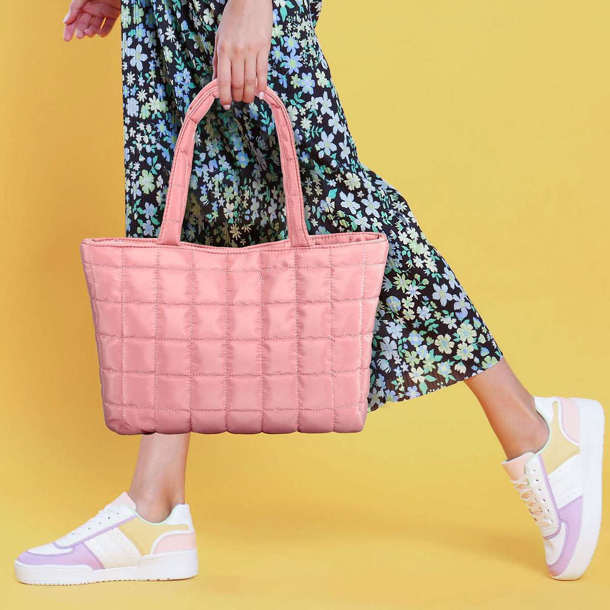Women Puffer Tote Bag Quilted Puffy Handbag Shoulder Bag down Underarm Large Bag