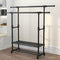 Heavy Duty Clothing Garment Rack Rolling Clothes Organizer Double Rails Hanging