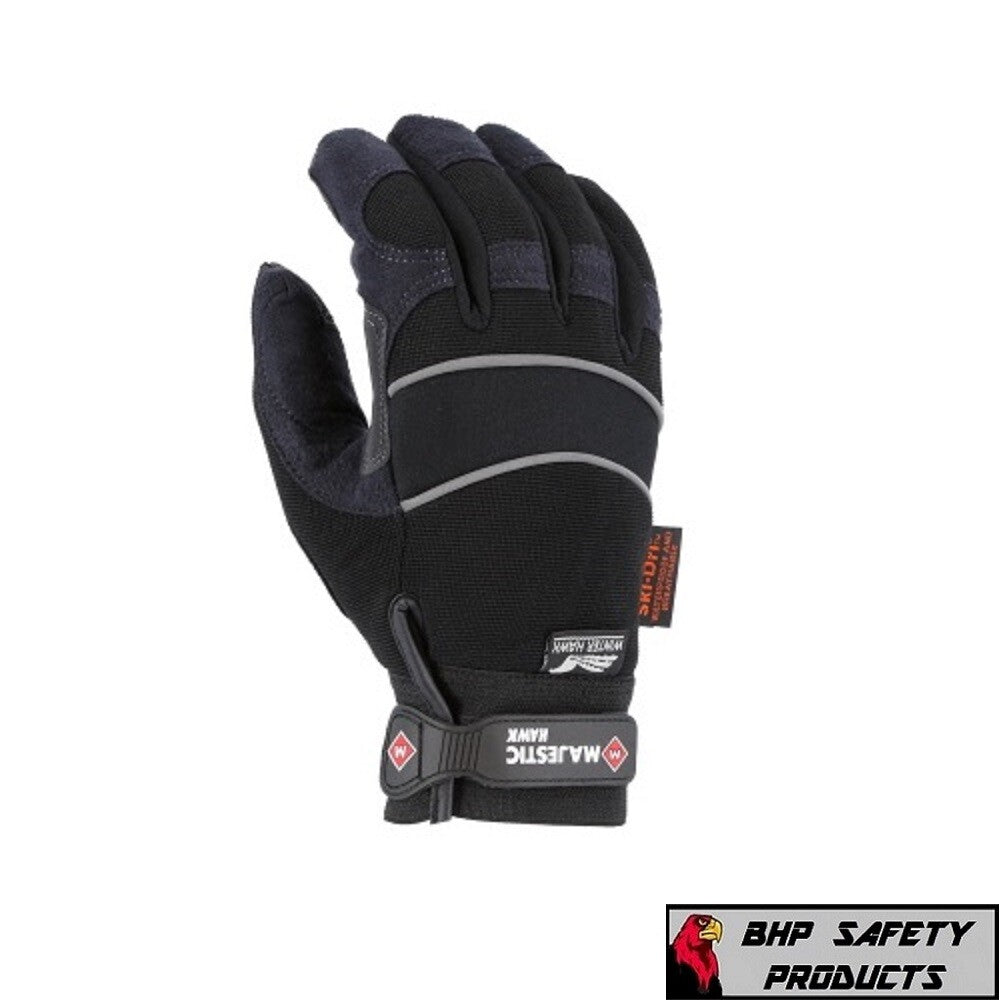 Majestic 2145 Winter Hawk Armorskin Insulated Mechanics Work Gloves, Waterproof