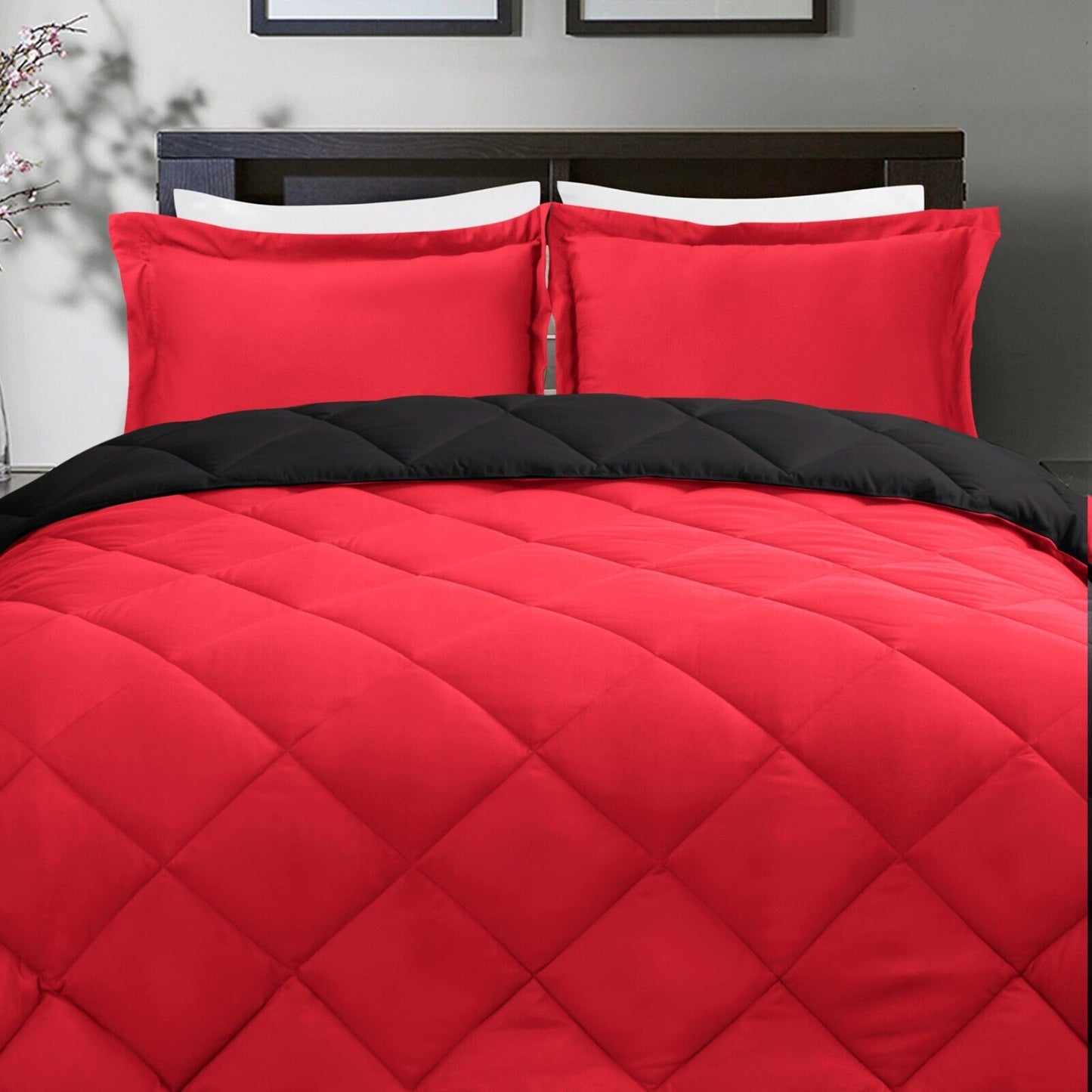 luxury bedding set, Soft Microfiber Comforter Set - All Season, Lightweight, Hypoallergenic, Down Alternative, Box Stitched, Noiseless, Multiple Colors