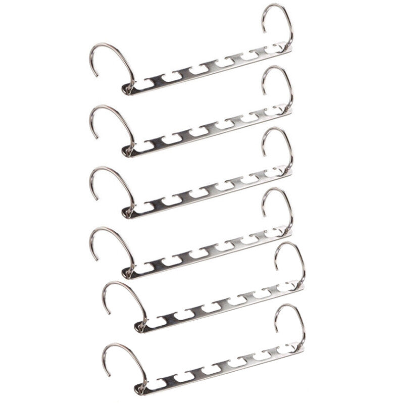 2-10X Magic Metal Wonder Hanger Closet Space Saver Organizer Rack Clothes Hooks