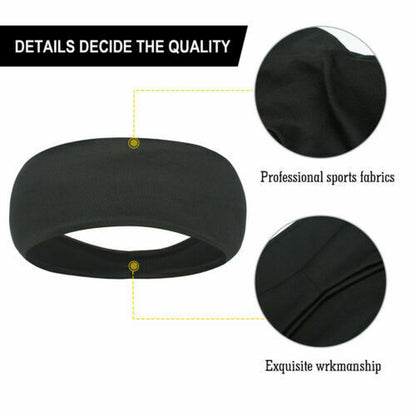 Sweatbands Sports Headband for Men & Women – Moisture-Wicking, Quick-Dry, Stretchy & Soft – Perfect for Gym, Running, Yoga, Basketball & More