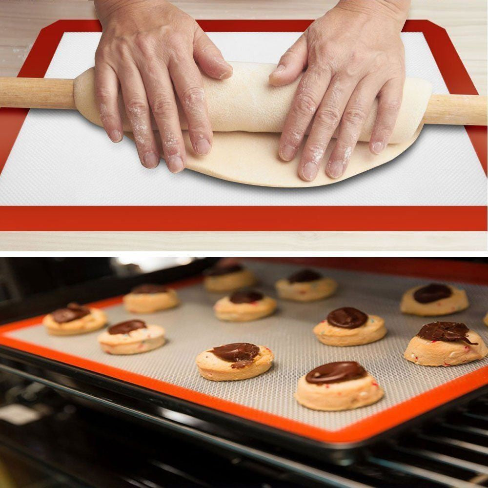 3X Pack Large Silicone Baking Mat Non Stick Heat Resistant Liner Oven Sheet Mats