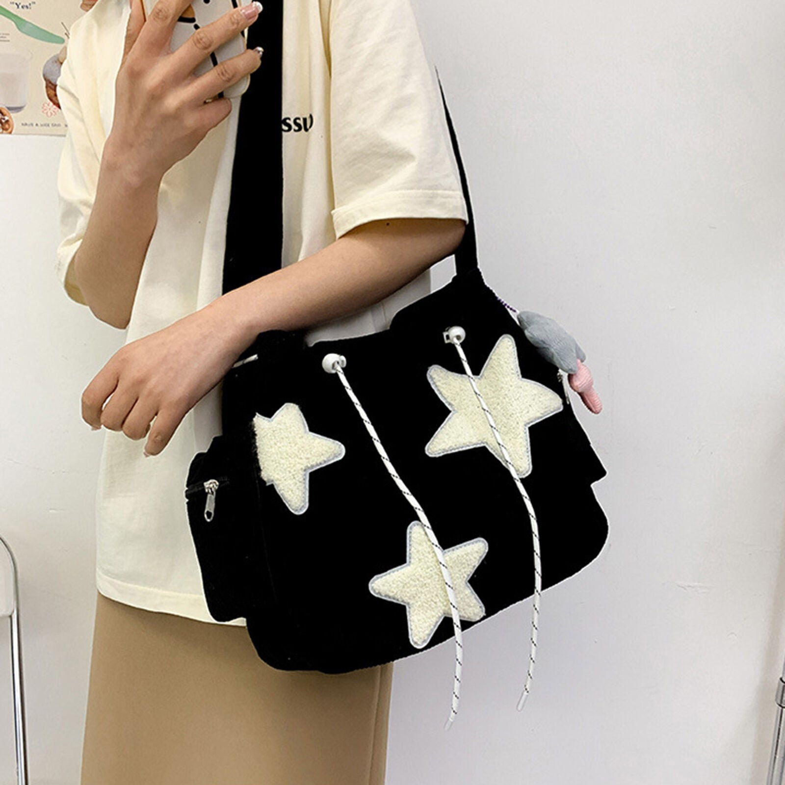 Star Tote Hobo Bag Women Aesthetic Messenger Cute Bag Handbag Large Capacity Tot