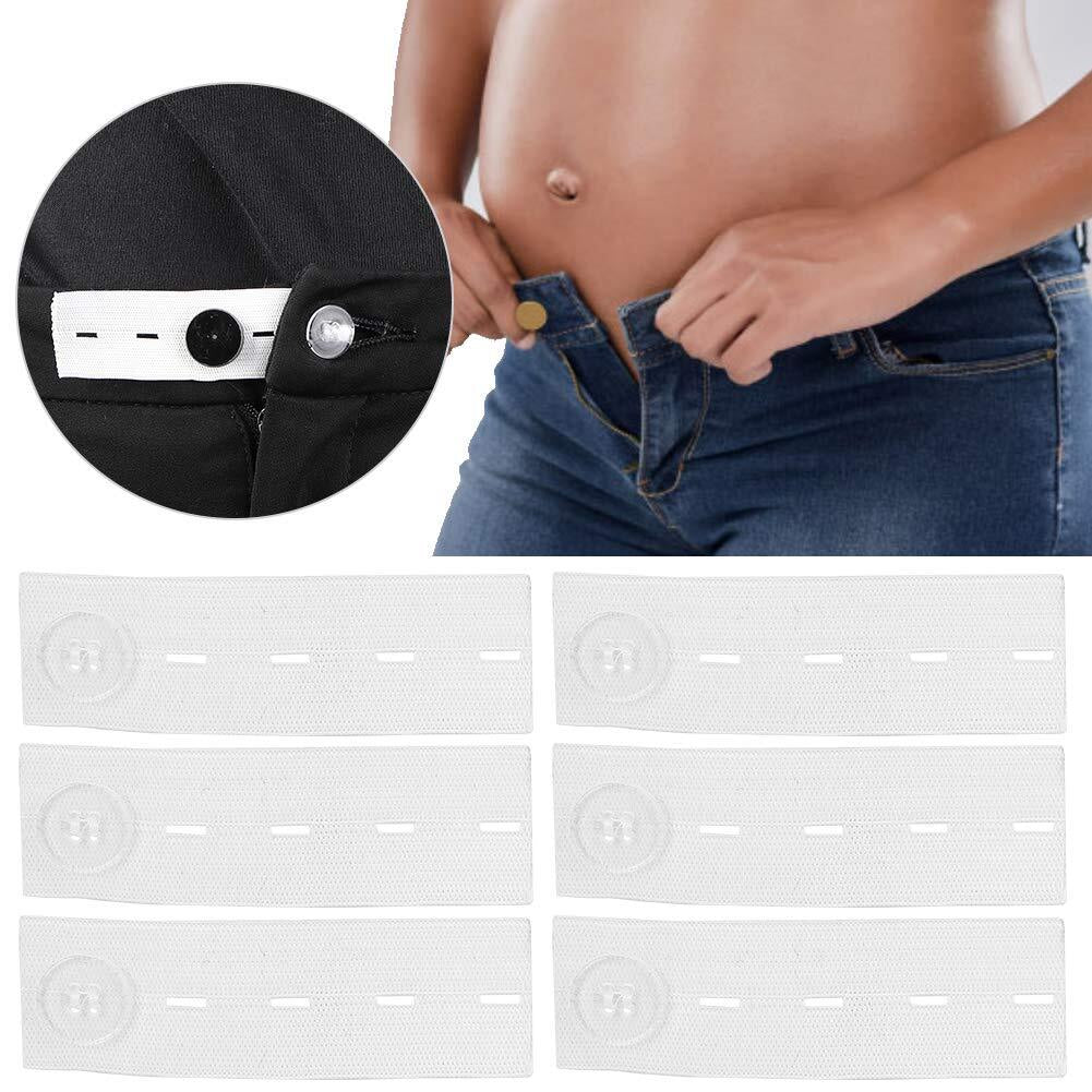10× Waist Extender Button Elastic for Jeans Pants Button Extender Women Men US
