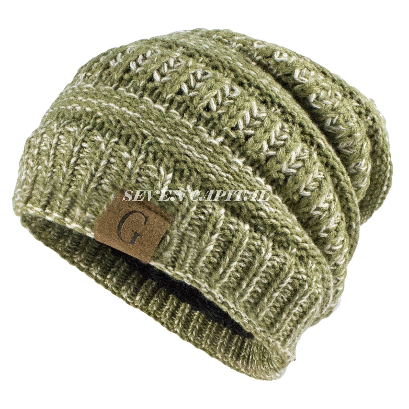 Women'S Men Knit Slouchy Baggy Beanie Oversize Winter Hat Ski Fleece Slouchy Cap