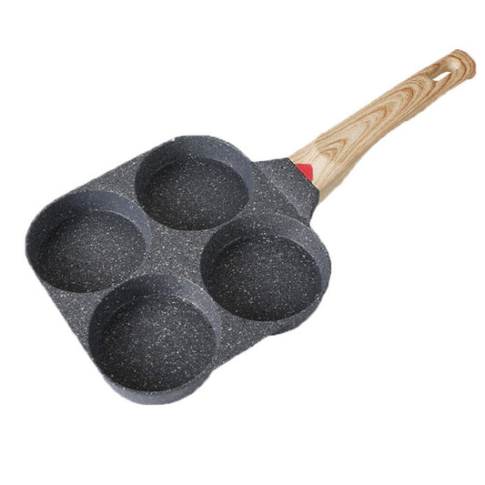 4-Cup Nonstick Egg Pan for Quick Breakfast | Compact, Easy Clean, Pancakes & Eggs Made Simple | No Mess Kitchen Essential