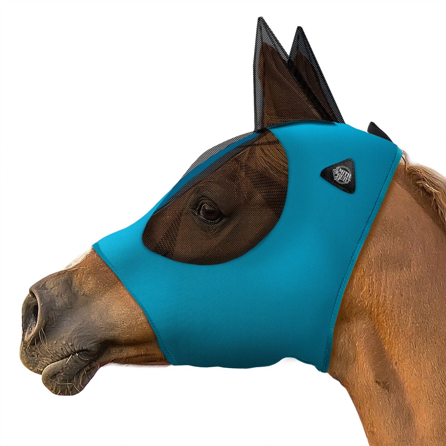 Lycra Horse Fly Mask, Breathable Fabric, Mesh Eyes & Ears, UV Protection