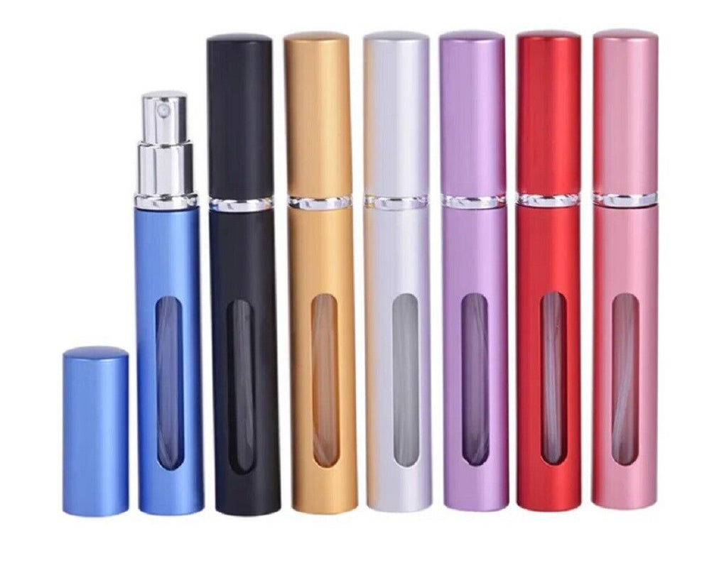 7 Pcs 10Ml Mini Refillable Perfume Atomizer Bottles - Portable Spray Containers