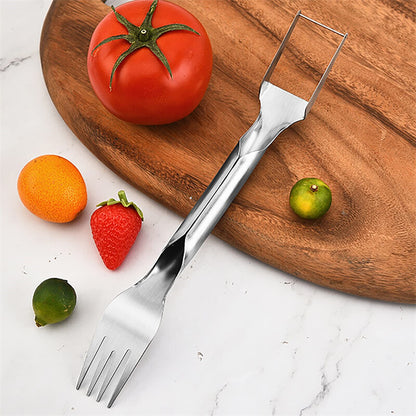 3/1 Watermelon Slicer Cutter,2-In-1 Fork Stainless Steel Fruit Cutting Artifact