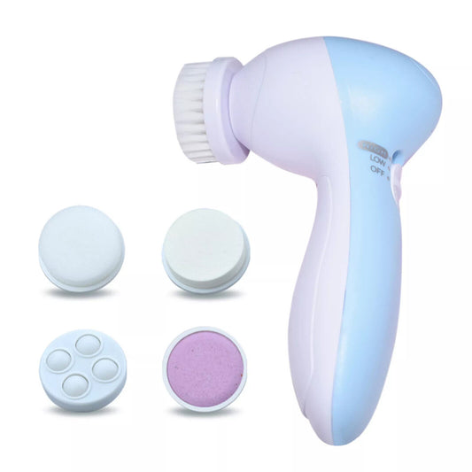 360° 5 in 1 Facial Cleansing Brush Electric Face Body Scrub Tools Waterproof