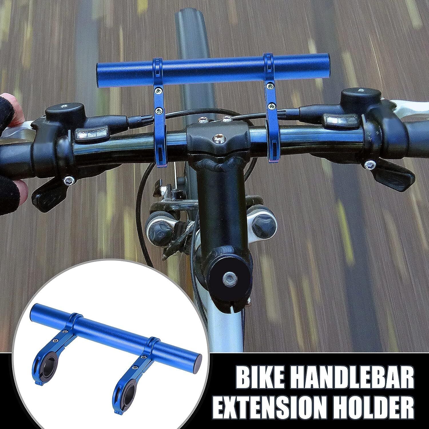 Bike Handlebar Extender Extension Bicycle Headlight GPS Holder Mount Bracket