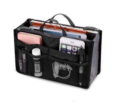 Women's Travel Purse Organizer Insert – Multi-Pocket Tote Handbag Liner for Easy Bag Swap, Lightweight Storage for Essentials, Makeup & Accessories