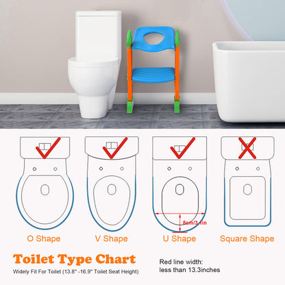 Kids Potty Training Seat with Step Stool Ladder Child Toddler Toilet Kids Gift