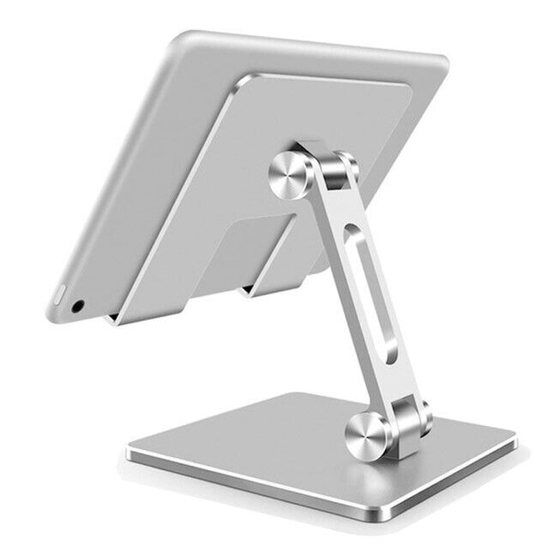 Adjustable Cellphone Metal Stand Portable Protection Holder for Smartphone Tablet, Compact Anti-Slip Mount , Durable Foldable Aluminum Silicone Alloy