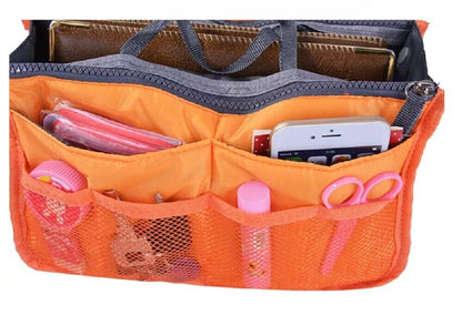 Women's Travel Purse Organizer Insert – Multi-Pocket Tote Handbag Liner for Easy Bag Swap, Lightweight Storage for Essentials, Makeup & Accessories