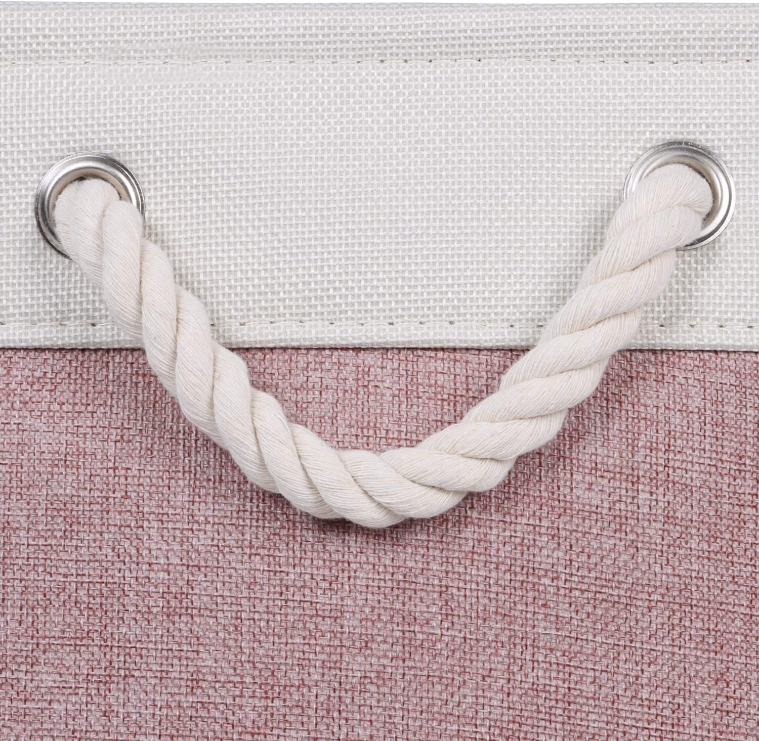 Large Storage Basket Rectangular Fabric Collapsible Organizer Bin Box 13×13×13In