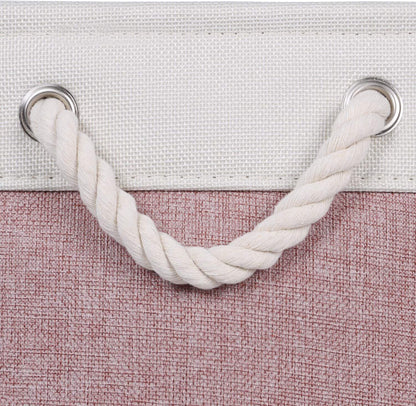 Large Storage Basket Rectangular Fabric Collapsible Organizer Bin Box 13×13×13In