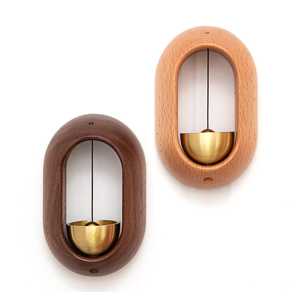 Magnetic Wind Chime Door Bell Entrance Bell Wooden-Copper for Home Coffee Shop