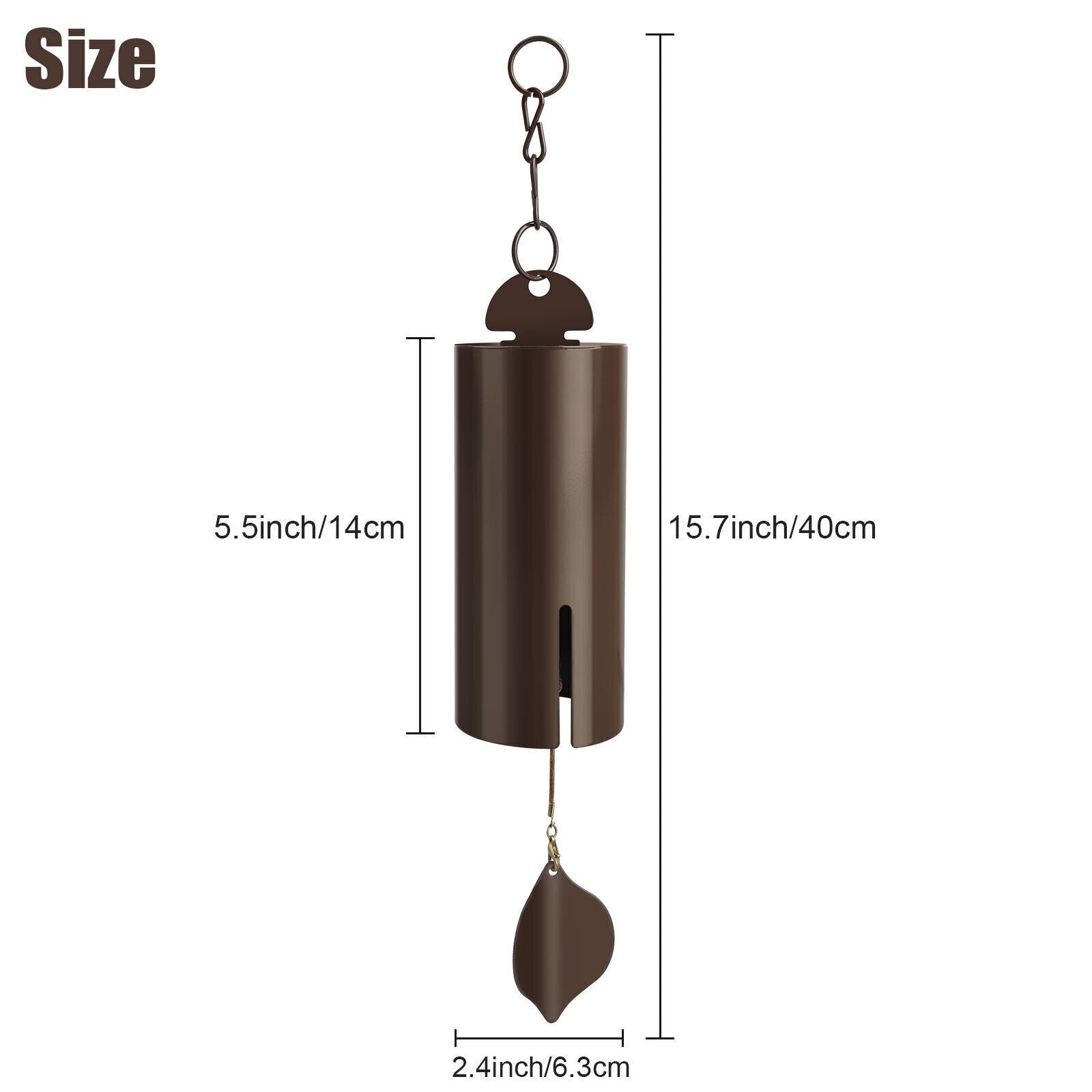 Outdoor Serenity – Heroic Metal Wind Chimes with Deep Resonance Bell | Calming Sound for Gardens, Patios & Homes | TikTok Relaxation Decor