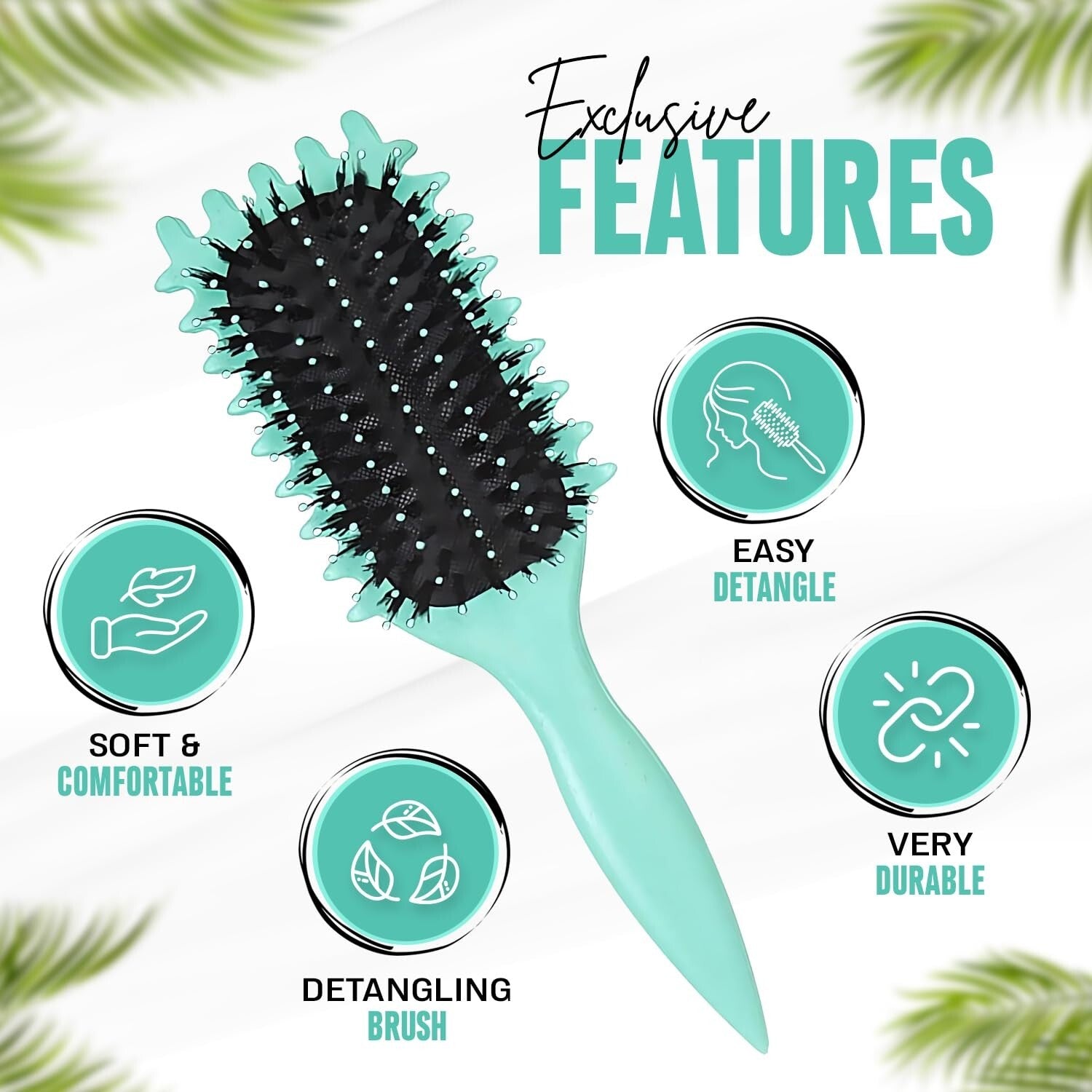 Curly Hair Brush, Curl Defining Brush, 2025 Bristle Styling Brush for Curly Hair