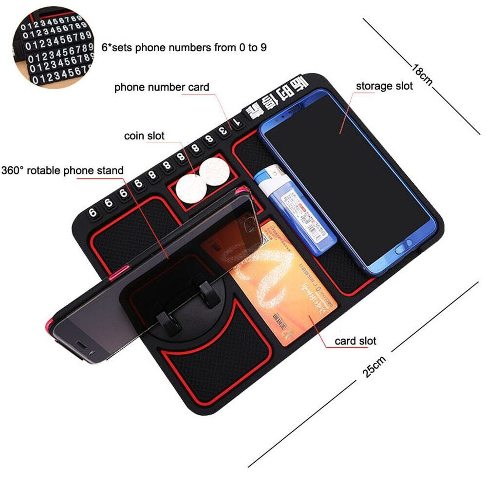 Multi-Function Car Anti-Slip Mat Phone Holder Pad Dashboard Universal