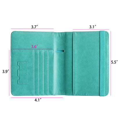 Slim Leather Travel Passport Wallet Holder RFID Blocking ID Card Case Cover US