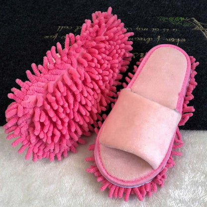 1 Pair Washable Mop Slippers – Funny Microfiber Cleaning Shoes for Dusting Floors Hands-Free | Cozy & Useful Home Find