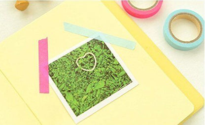 10 Rainbow Writable Washi Tape Set - Paper Masking Sticky Adhesive Craft Tape
