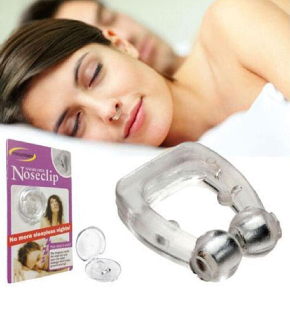 4-Pack Magnetic Anti-Snore Nose Clips – Silicone Snoring Aid for Better Sleep