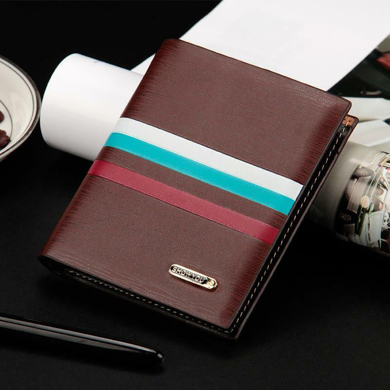 Mens Leather Wallet Bifold Card Holder Billfold Slim Clutch Money Pocket Handbag