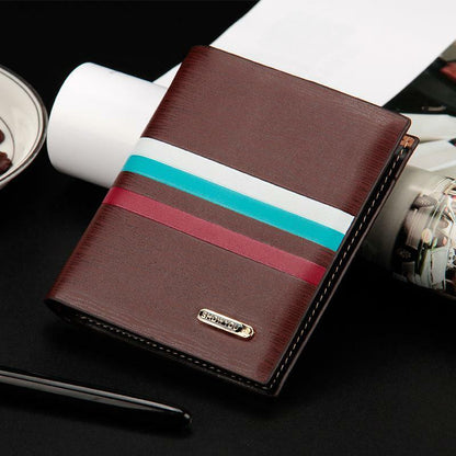 Mens Leather Wallet Bifold Card Holder Billfold Slim Clutch Money Pocket Handbag