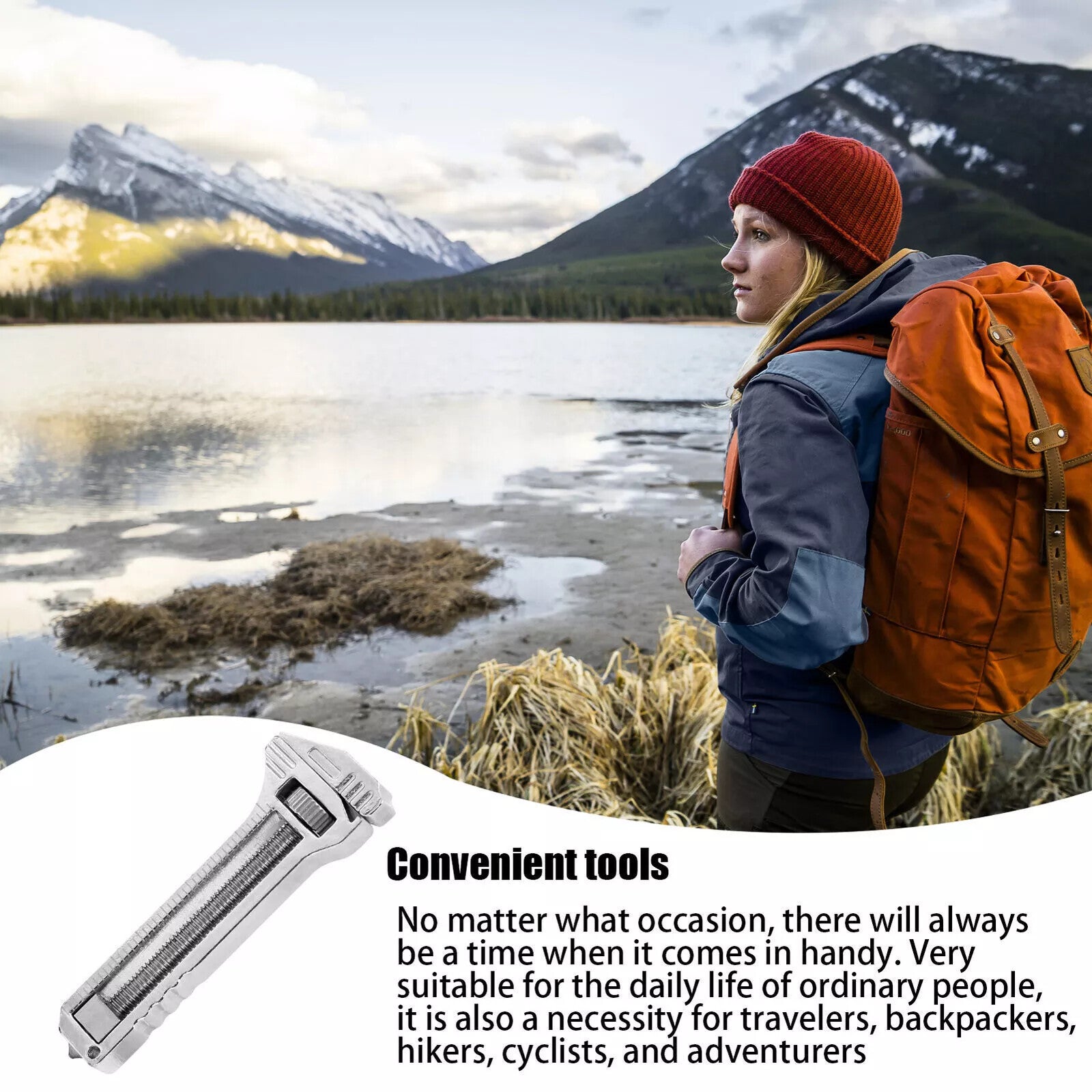 3×Compact Titanium Multitool Alloy Everyday Multi Functional Wrench Spanner Mini