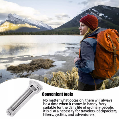 3×Compact Titanium Multitool Alloy Everyday Multi Functional Wrench Spanner Mini