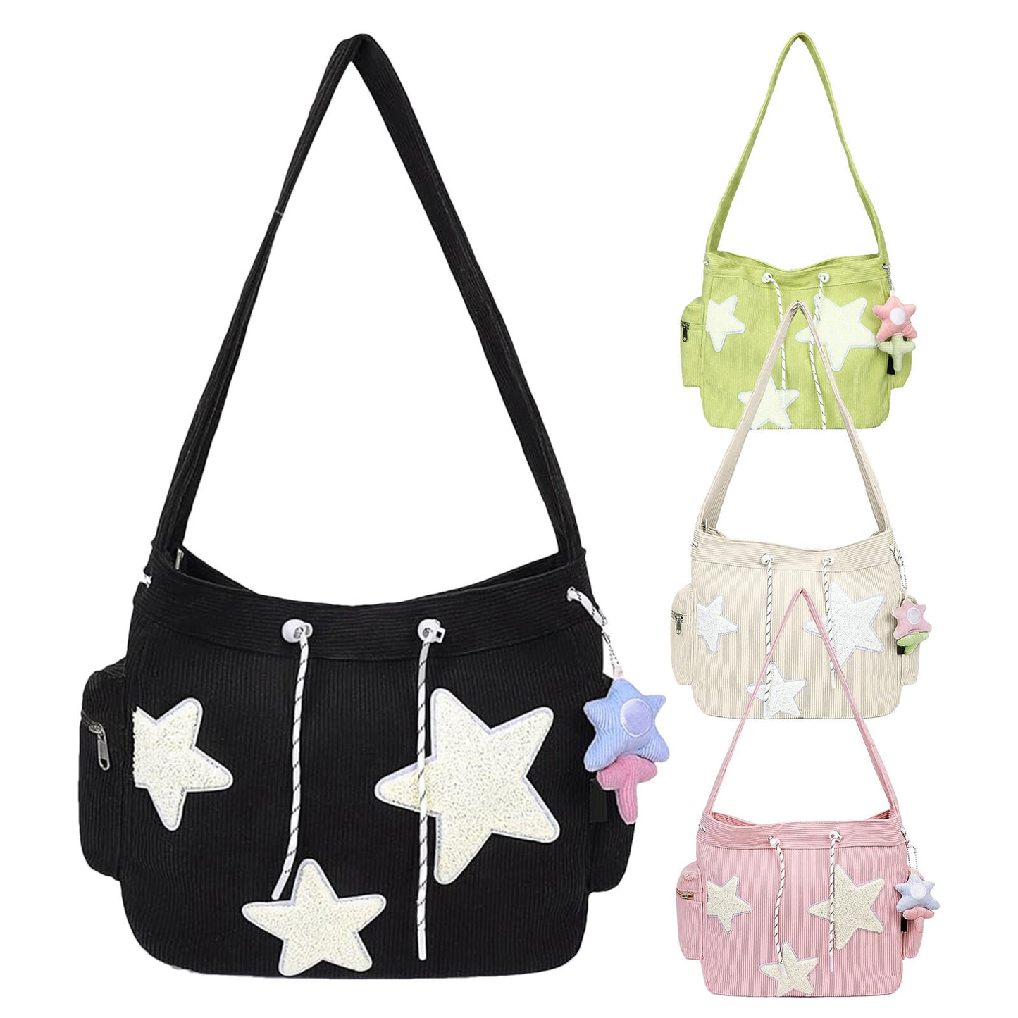 Star Tote Hobo Bag Women Aesthetic Messenger Cute Bag Handbag Large Capacity Tot