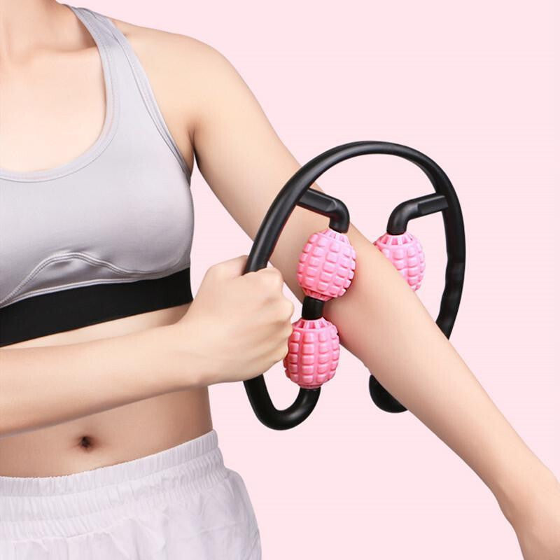 Quad Handheld Massager 360° Deep Tissue Muscle Roller Cellulite & Fascia Relief