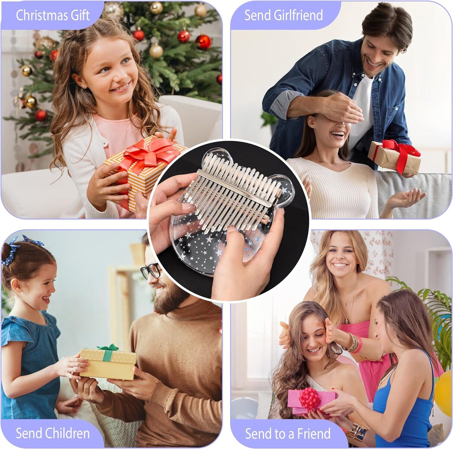 17-Key Kalimba Thumb Piano – Easy-to-Play Mbira for Beginners, Adults & Kids | Relaxing Aesthetic Gift Idea