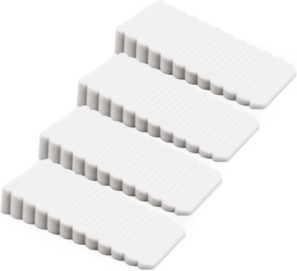 4 Pack Door Stoppers for Bottom of Door, Rubber Door Stopper Wedge