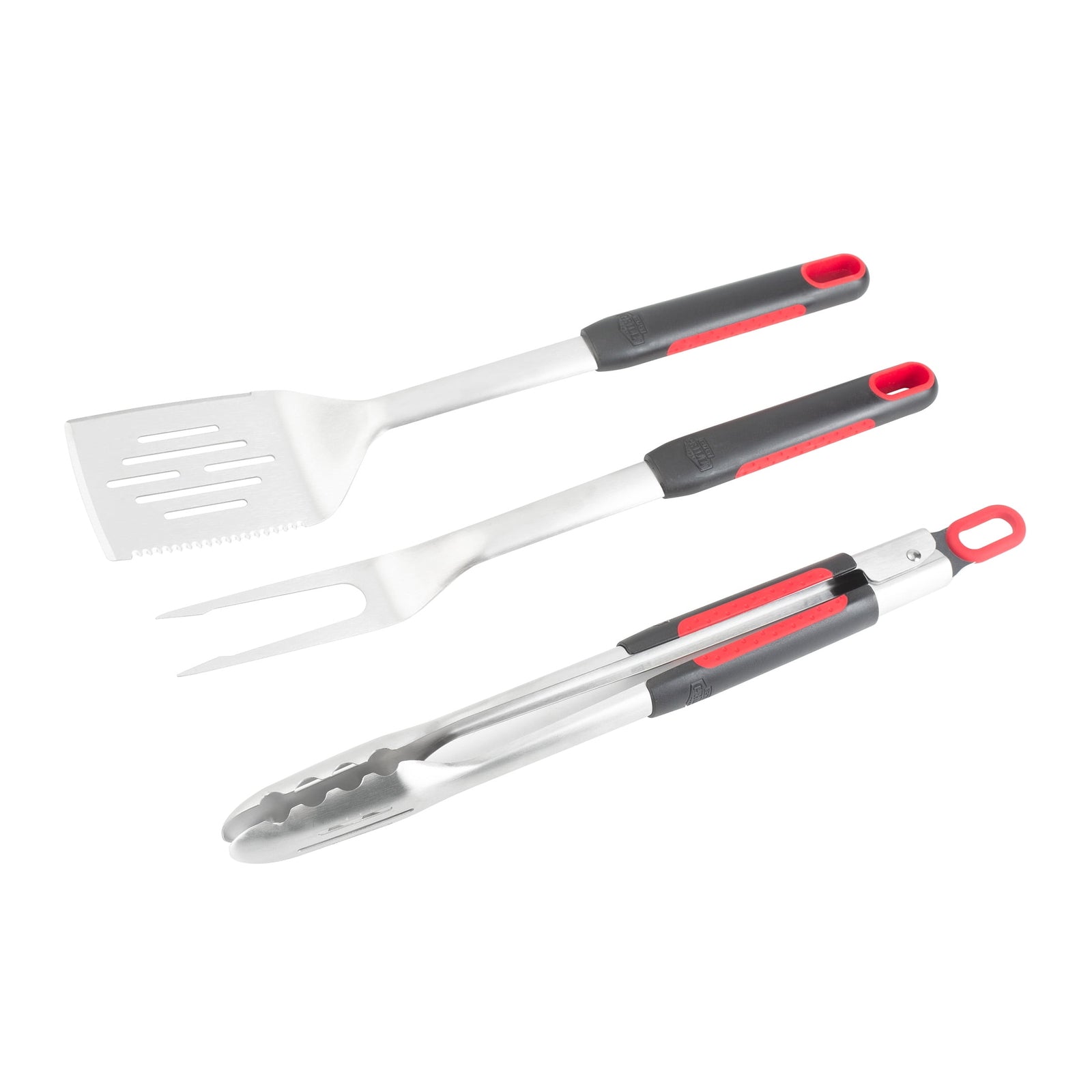 Expert Grill Stainless Steel BBQ Tool Set with Soft Grip Handles-3 Pcs