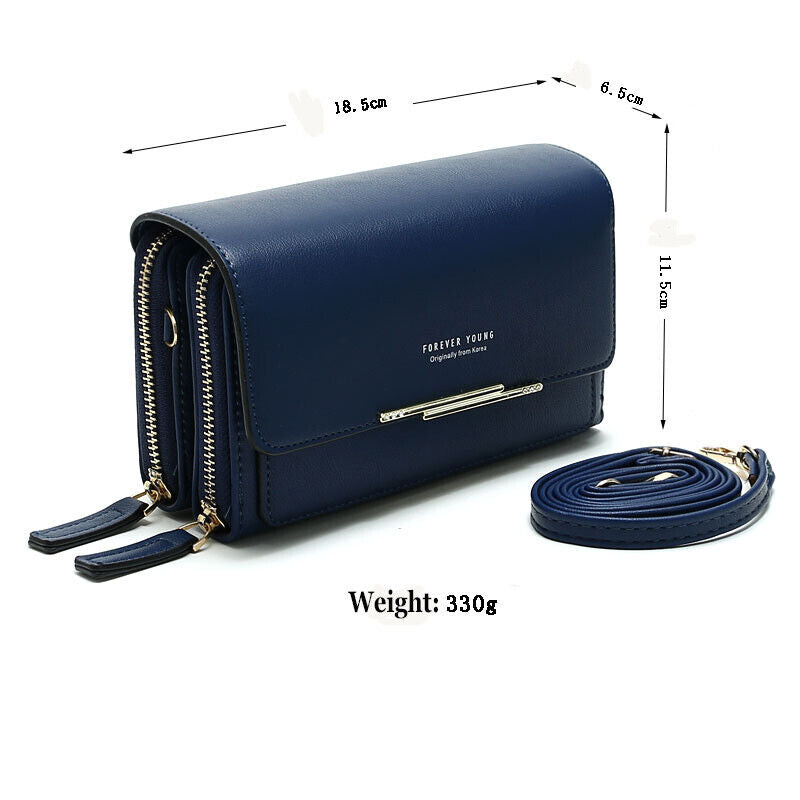 Women Ladies Crossbody Wallet Leather Phone Purse Clutch Card Holder Handbag