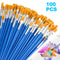100Pcs Artist Paint Brushes Set Art Acrylic Oil Watercolour Painting Craft Model