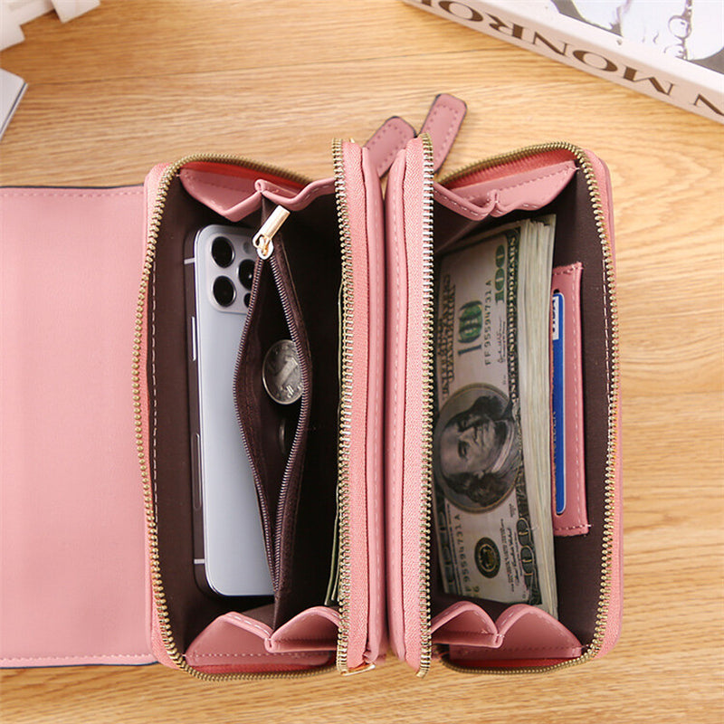 Women Ladies Crossbody Wallet Leather Phone Purse Clutch Card Holder Handbag