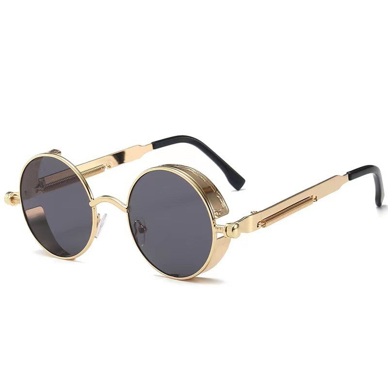 Polarized Retro round Sunglasses Vintage Gothic Steampunk Glasses Men Women USA