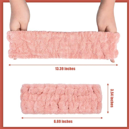 3-Pack Spa Headband for Women – Microfiber Facial Makeup Elastic Hairbands Set
